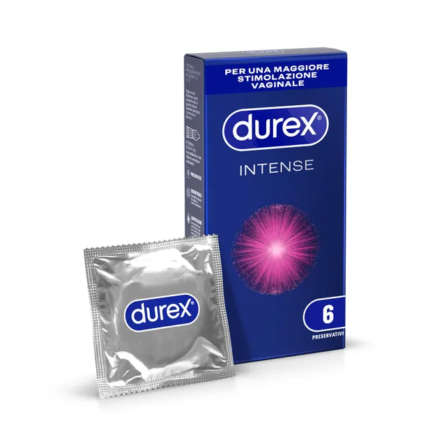 Durex Intense Profilattici Stimolanti 6 Pezzi Nervature