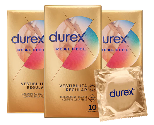 Durex Real Feel preservativi 6 pezzi effetto naturale