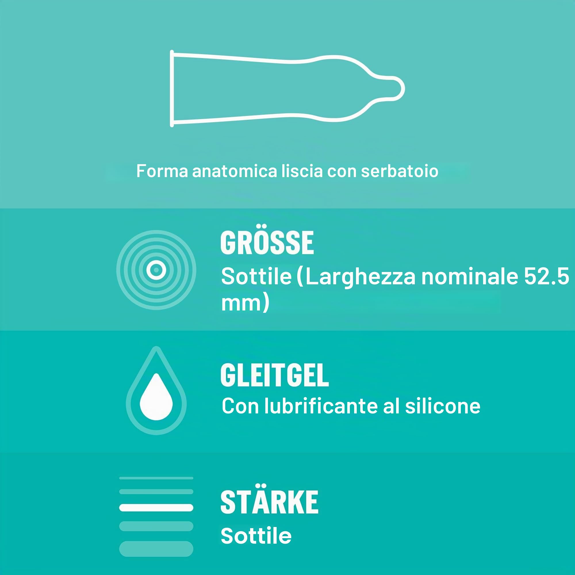 Durex Slim preservativi sottili 20 pezzi aderenti
