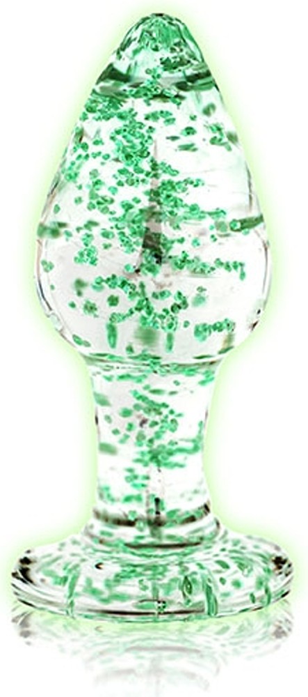 Ouch Glass Butt Plug Glow in the Dark S plug anale vetro