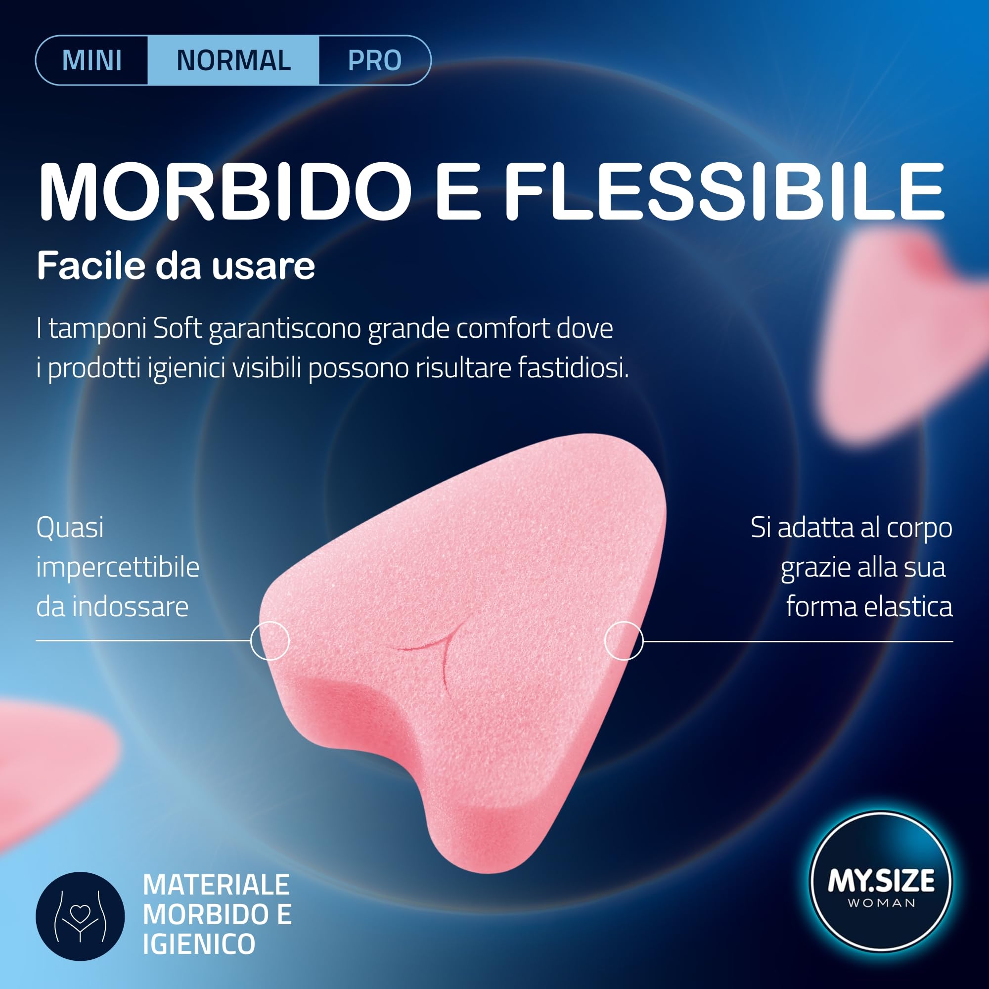 MY.SIZE Woman Soft Normal Tamponi 20 Pezzi Senza Filo