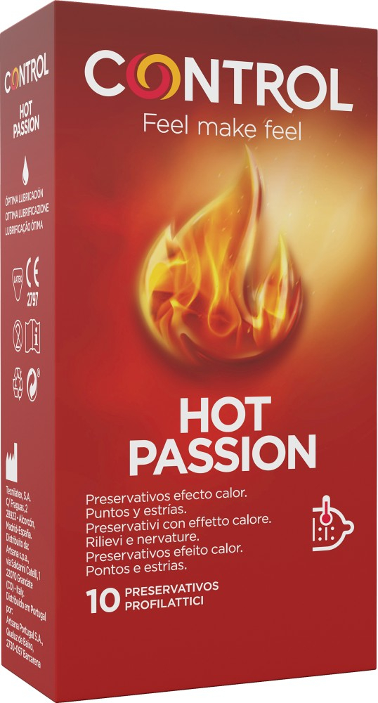 Control Hot Passion preservativi effetto caldo 10 pezzi