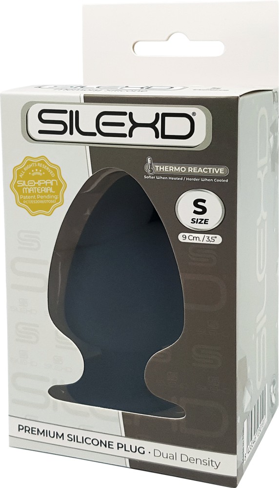 Silexd Premium Silicone Plug anale S silicone nero morbido