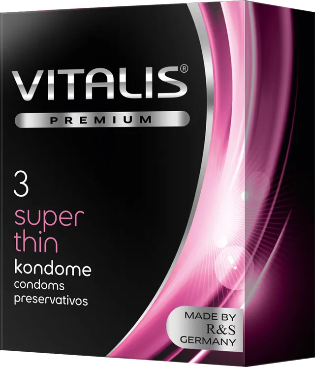 Vitalis Super Thin preservativi sottili 0,06 mm lubrificati