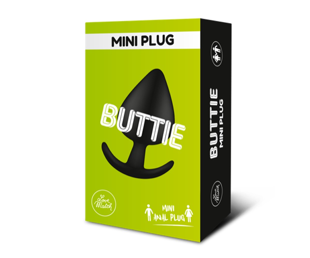 Love Match Buttie Mini Plug Anale Nero Silicone