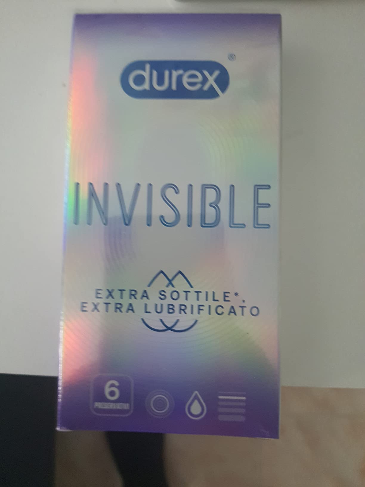 Durex Invisible preservativi 12 pezzi ultrasottili 0,048 mm