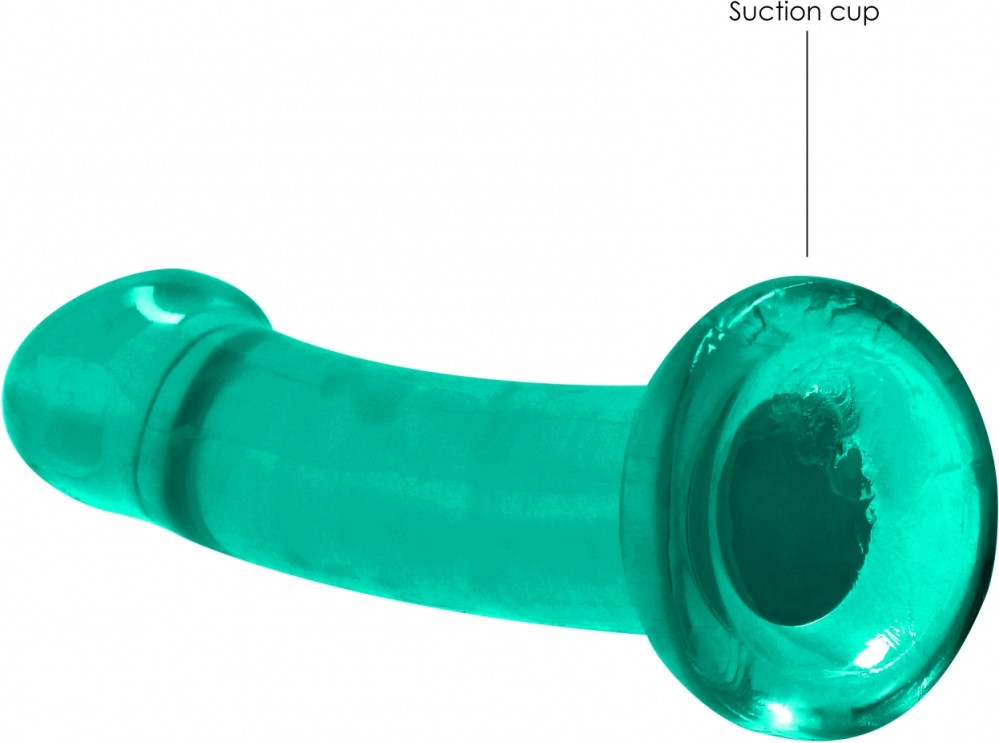 RealRock Crystal Clear 6,7" dildo con ventosa turchese