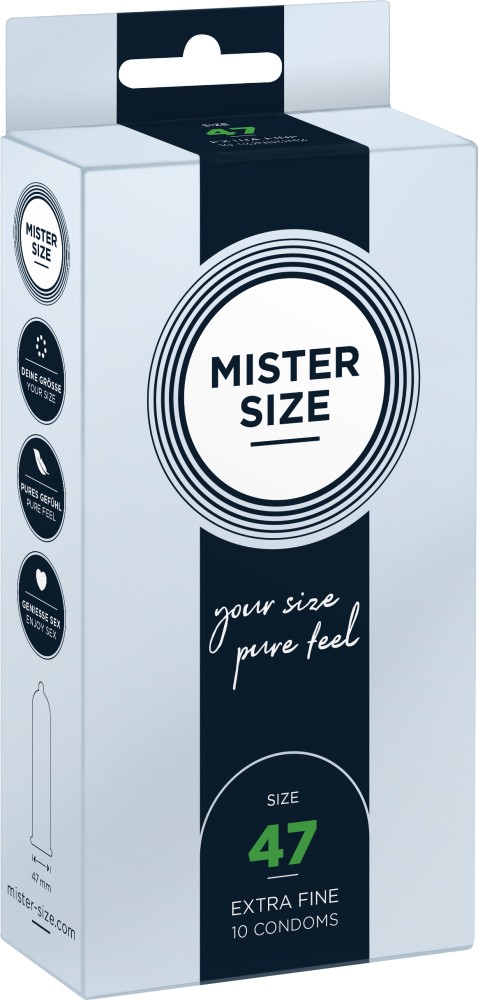 Mister Size 47mm preservativi su misura 3 pz lattice