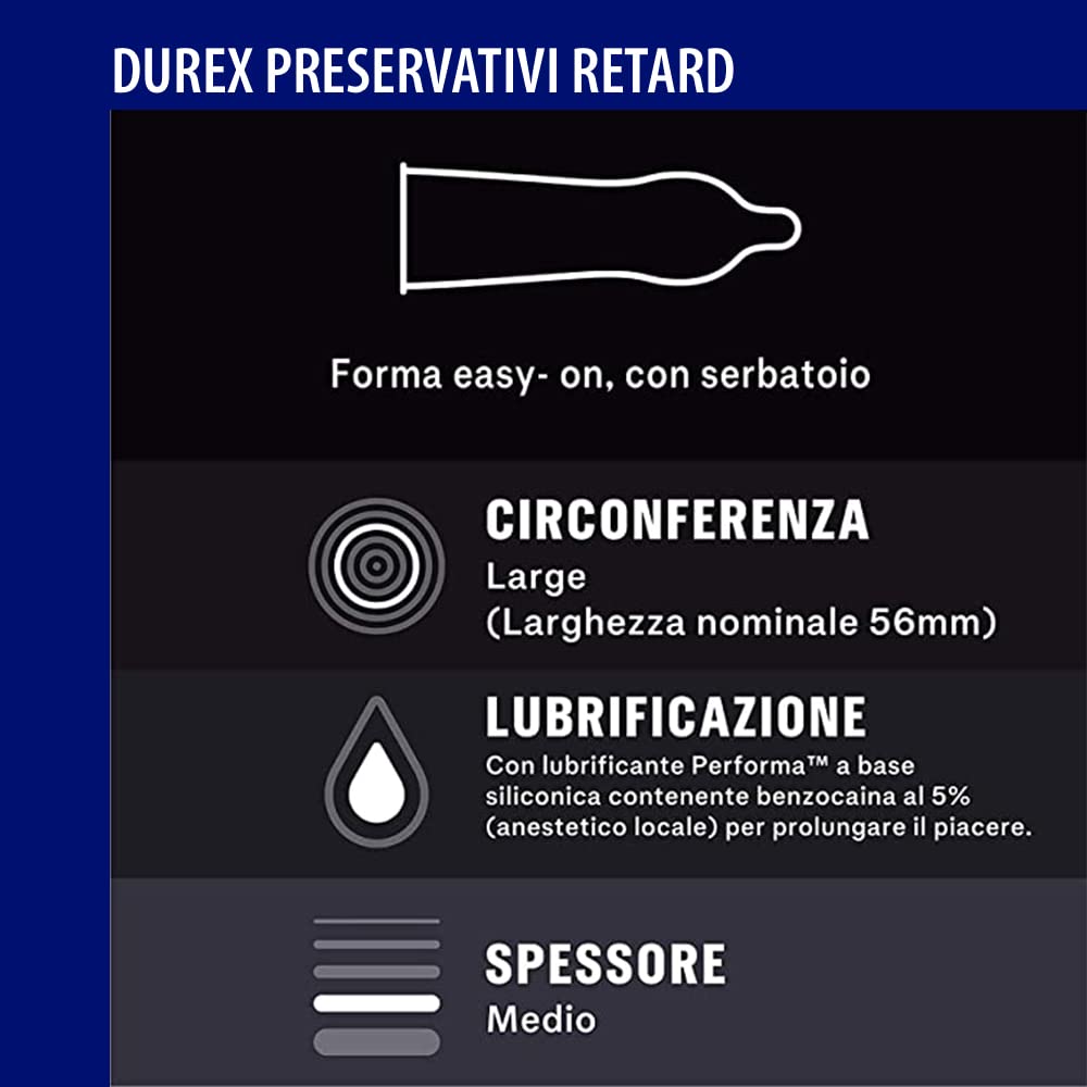 Durex Retard Sync preservativi mix 18 pezzi + dadi
