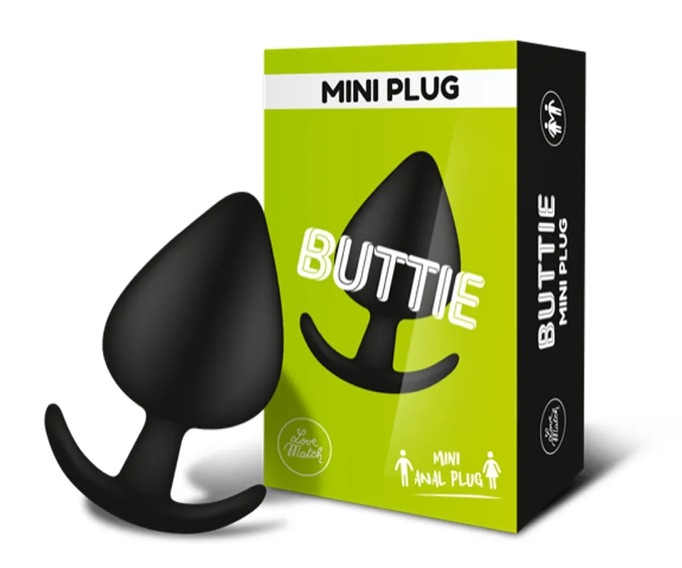 Love Match Buttie Mini Plug Anale Nero Silicone