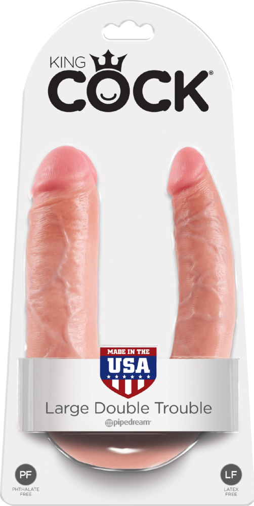 King Cock Double Trouble Large doppio dildo 44,5 cm