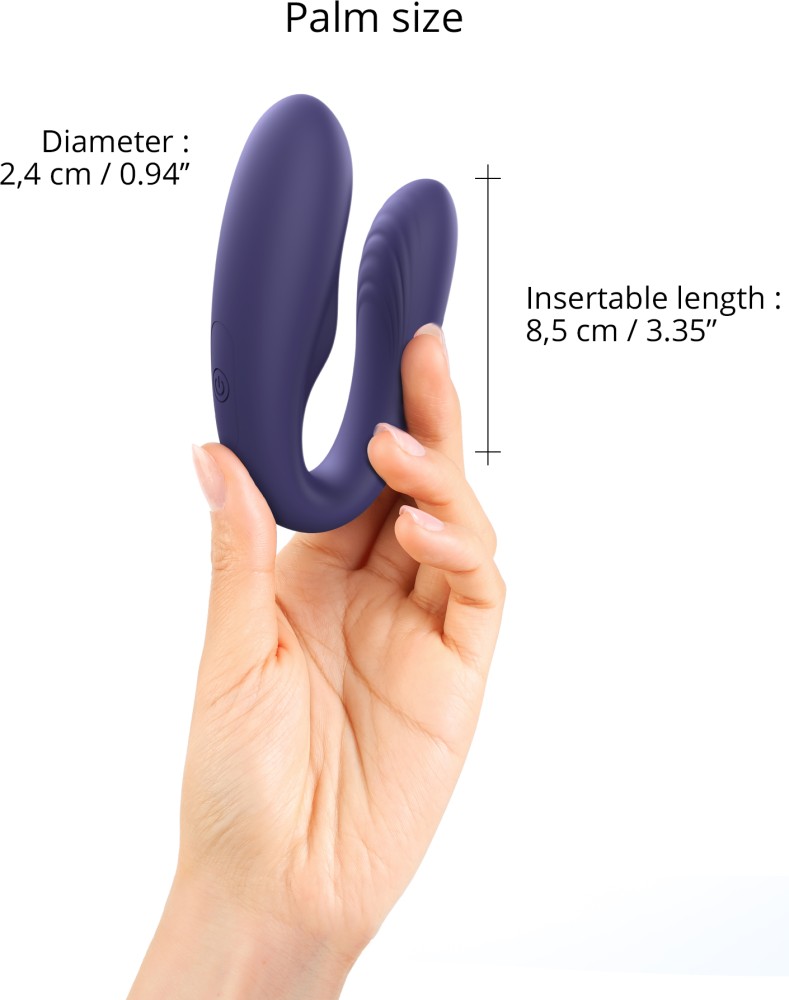Love to Love Match Up vibratore di coppia viola telecomando