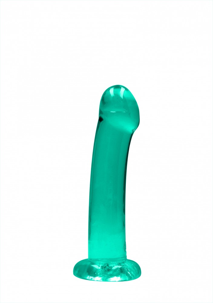 RealRock Crystal Clear 6,7" dildo con ventosa turchese