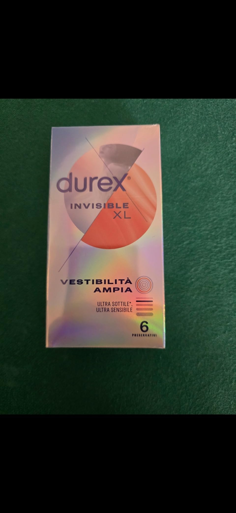 Durex Supersottile Invisible XL preservativi 12 pezzi sottili