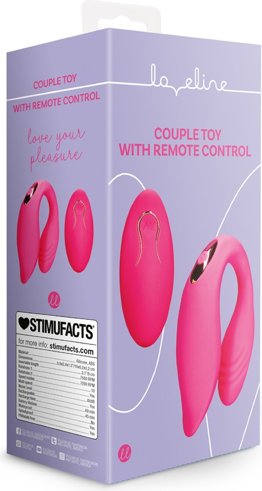Loveline Couple Toy vibratore di coppia con telecomando