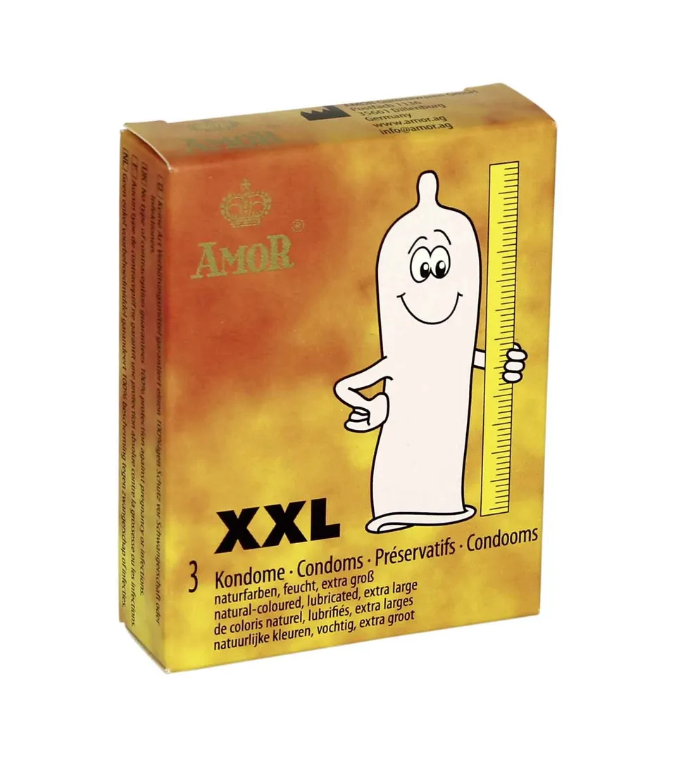 Amor XXL preservativi classici 3 pezzi larghi