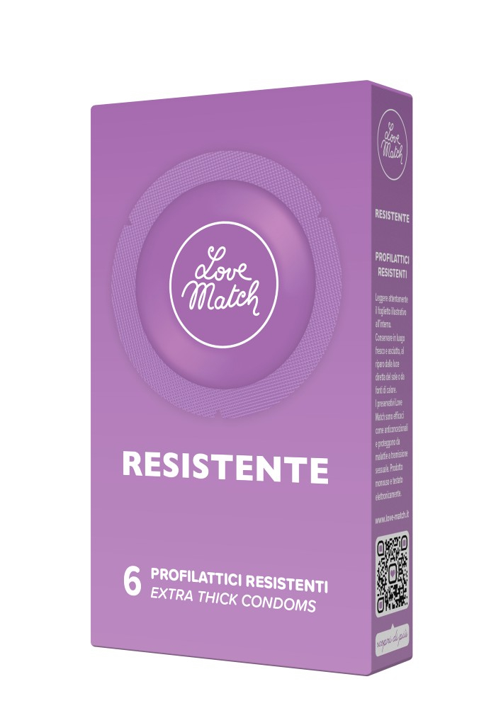 Love Match Resistente Preservativi 6 Pezzi Spessi