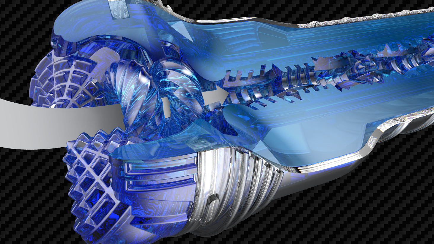 Fleshjack Turbo Core masturbatore Blue Ice orale