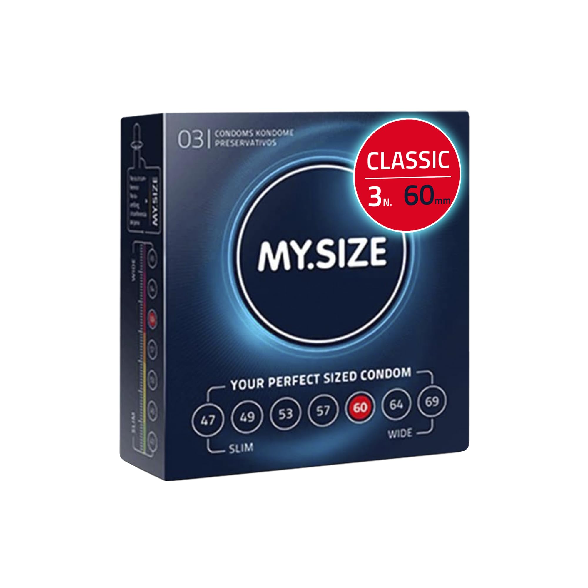MY.SIZE PRO 69 mm preservativi 3 pezzi lattice sottile