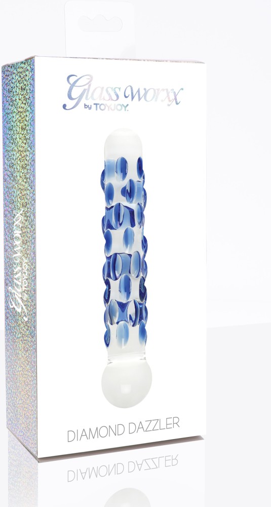 ToyJoy Glass Worxx Diamond Dazzler dildo vetro rilievi