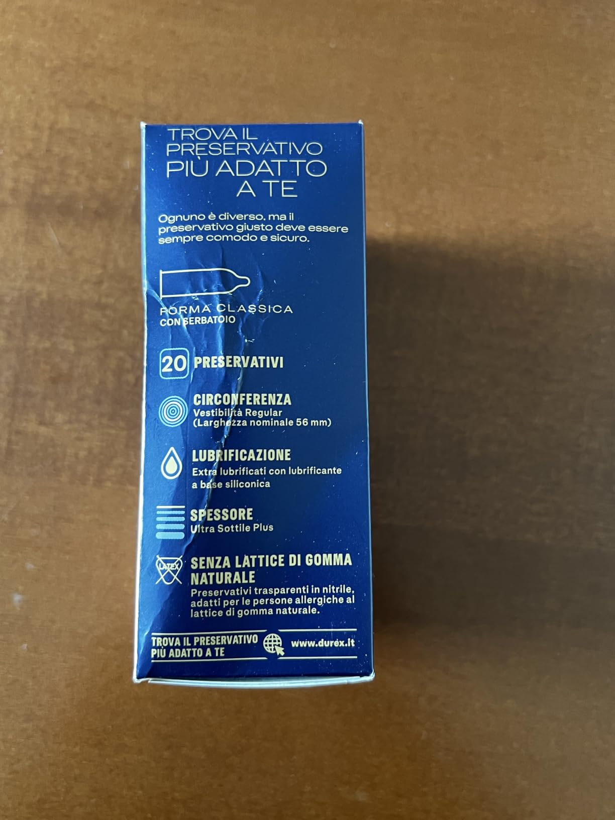 Durex Nude Sensation preservativi nitrile 20 pezzi senza lattice