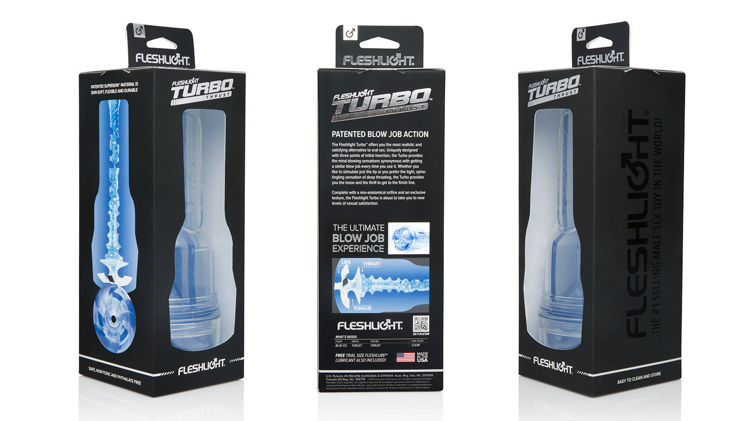 Fleshjack Turbo Thrust Blue Ice masturbatore orale