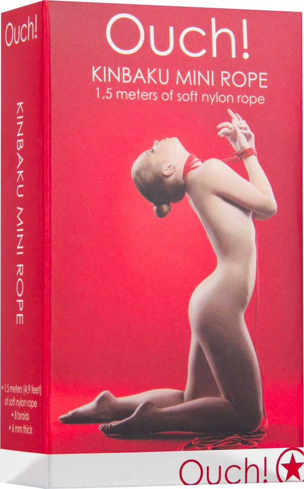 Kinbaku Mini Rope corda bondage rossa 1,5 m morbida