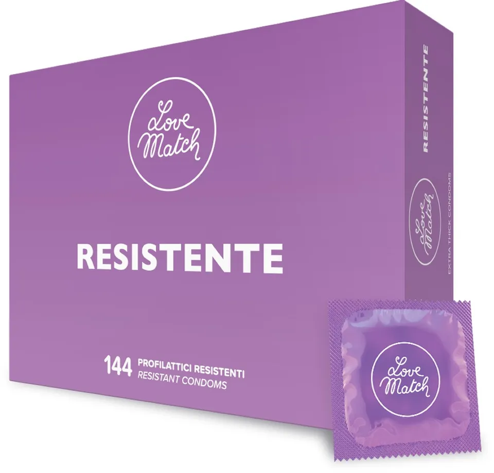 Love Match Resistente preservativi 144 pezzi spessi