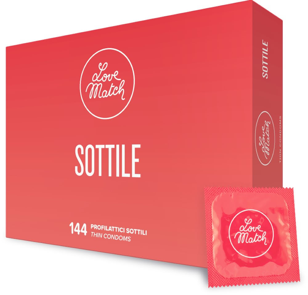 Love Match Sottile preservativi 144 pezzi ultrasottili