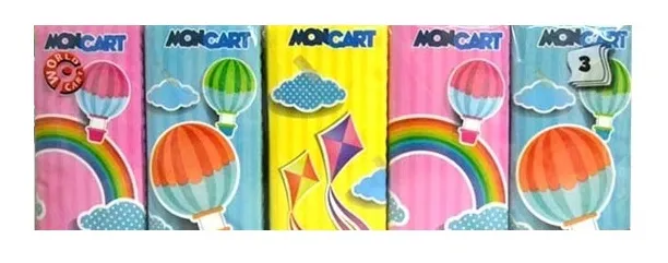 Moncart fazzoletti tascabili 10 pacchetti delicati