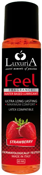 Luxuria Feel Fragrance Fragola lubrificante 60 ml base acqua