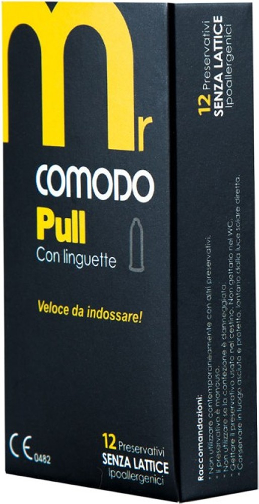 mrComodo Pull preservativi anallergici ultrasottili con applicatore