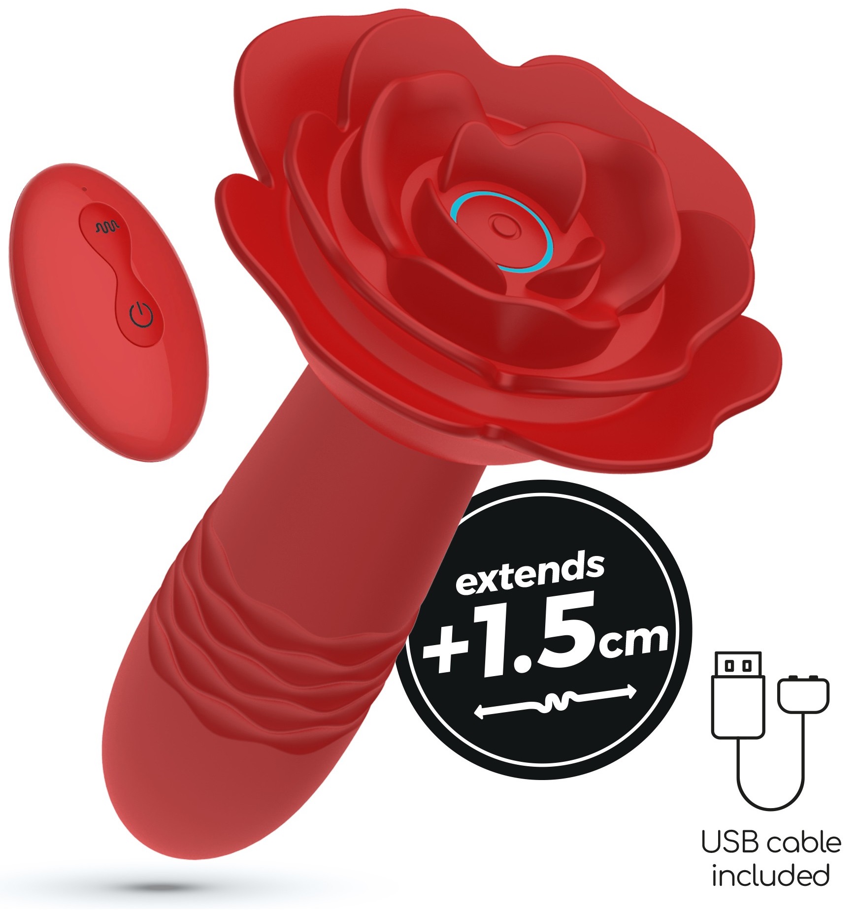 Crushious Romeo pulsatore anale vibrante con telecomando rosa