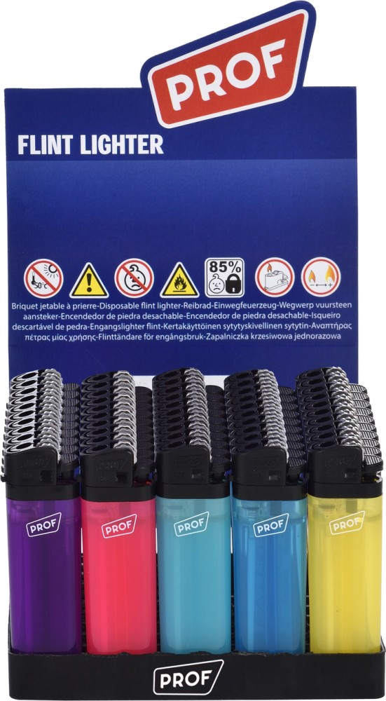 Flint Translucent accendino elettronico traslucido box 50 pezzi