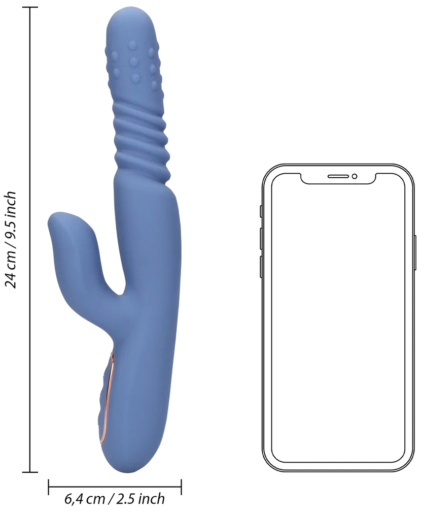 Loveline Warming Rotating Beads Thrusting vibratore rabbit riscaldante