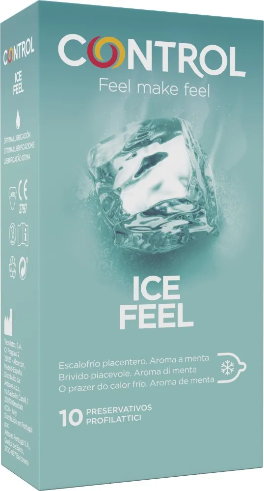 Control Ice Feel preservativi effetto freddo 10 pezzi menta