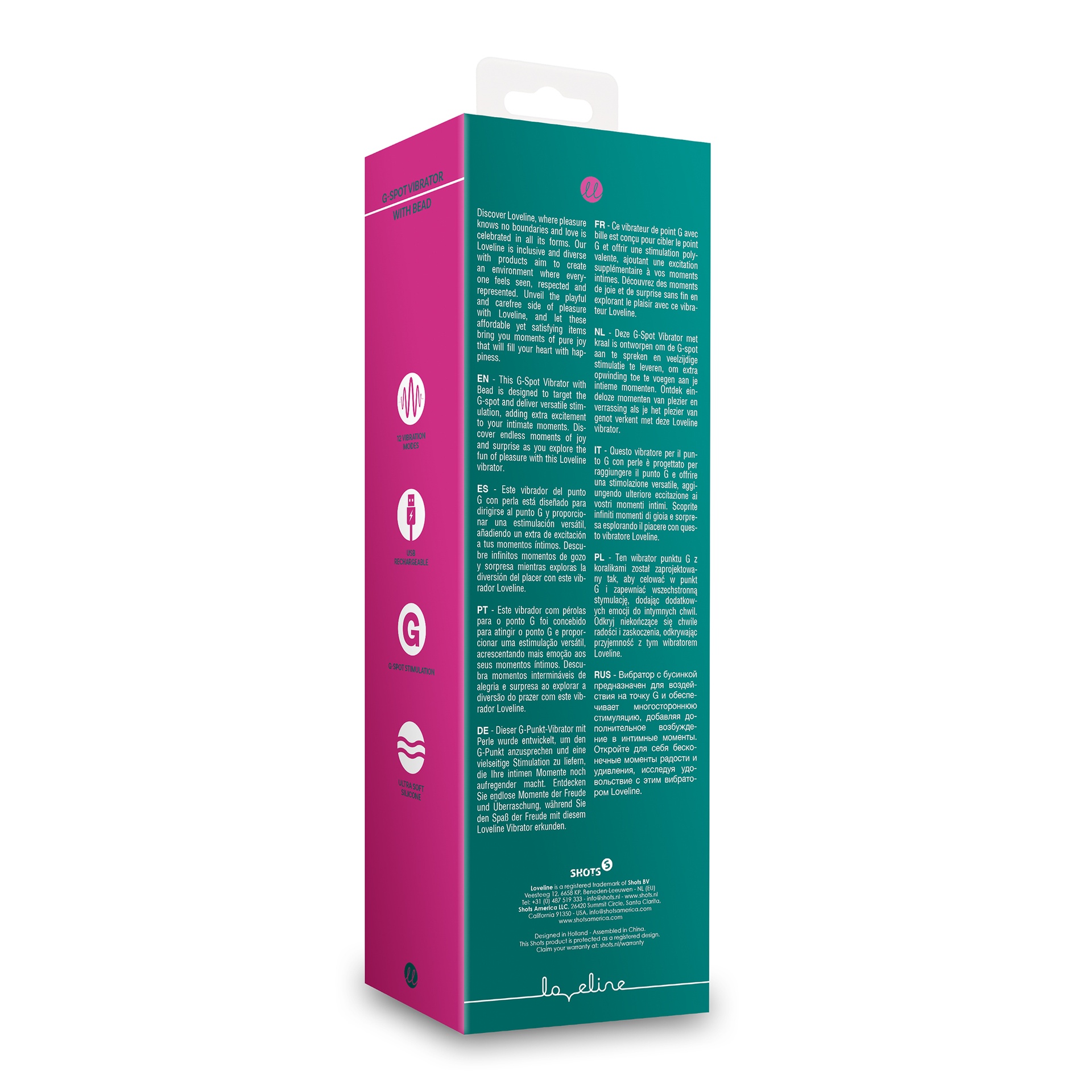 Loveline G-Spot Vibrator With Bead vibratore silicone
