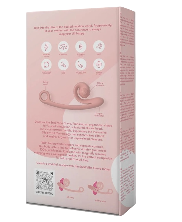 Snail Vibe Curve vibratore rabbit silicone 2 motori