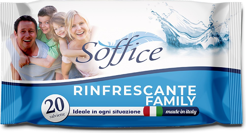 Soffice Rinfrescante Family salviettine mani 20 pezzi