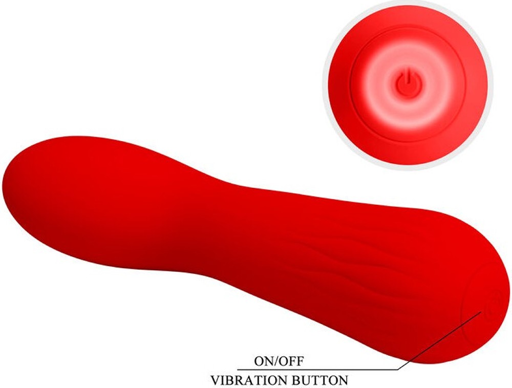 Pretty Love Faun vibratore punto G silicone rosso 10 vibrazioni
