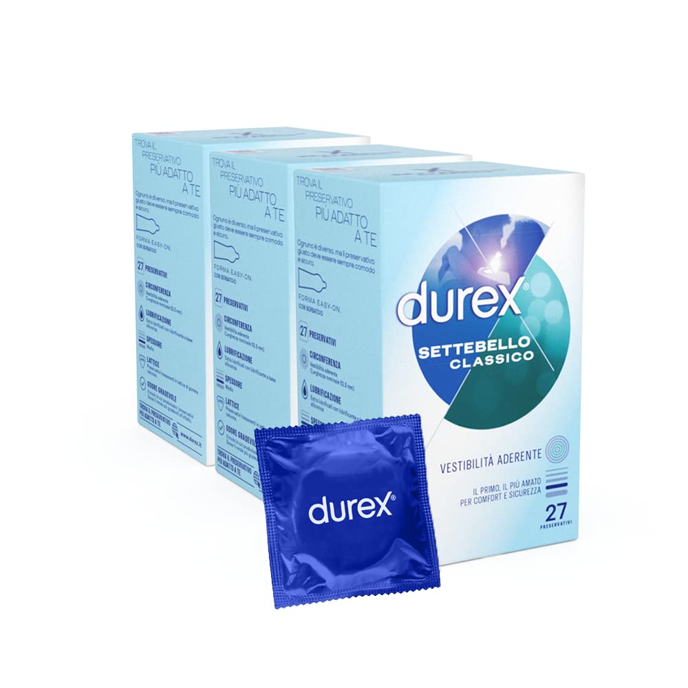 Durex Settebello Classico preservativi 27 pezzi in lattice