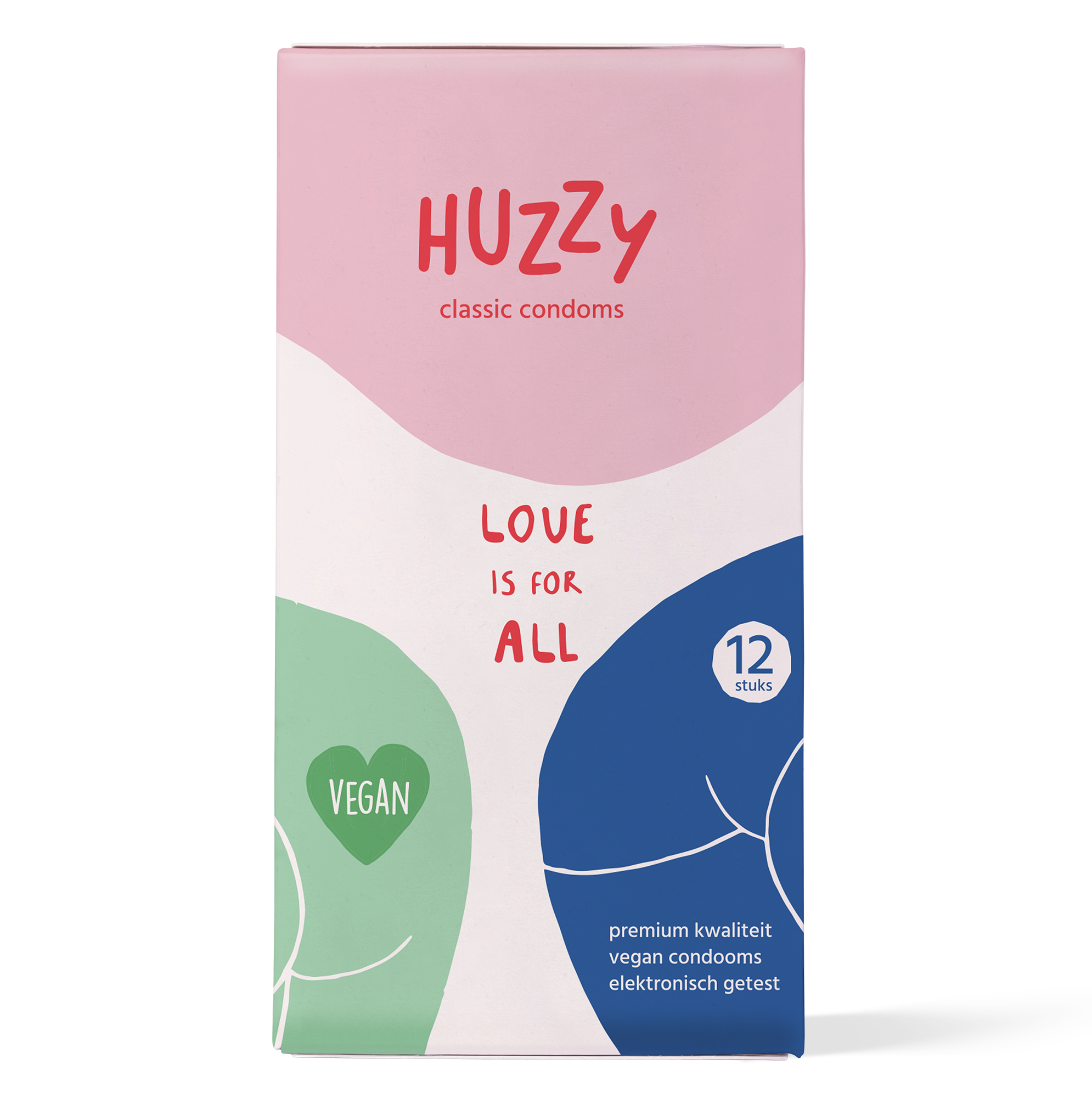 Huzzy preservativi vegan 12 pezzi trasparenti