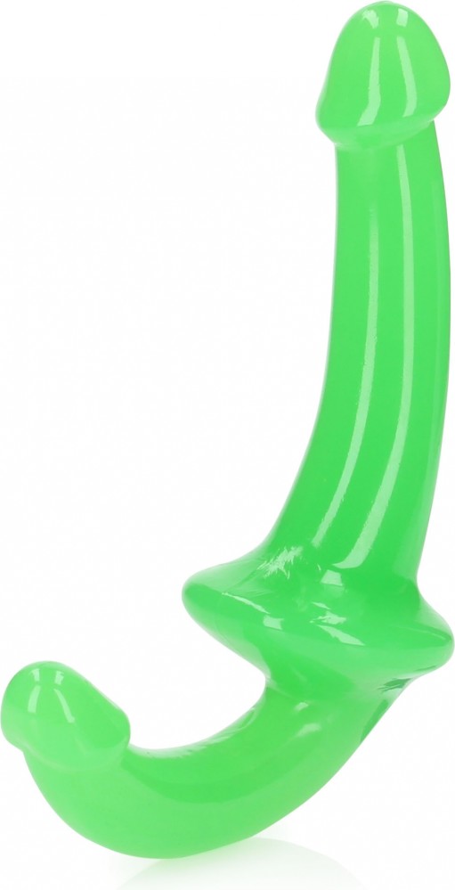 RealRock Strapless Strap-On Glow 6" dildo doppio fosforeo 20 cm