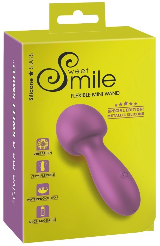 Sweet Smile Flexible Mini Wand vibratore wand 10 modi