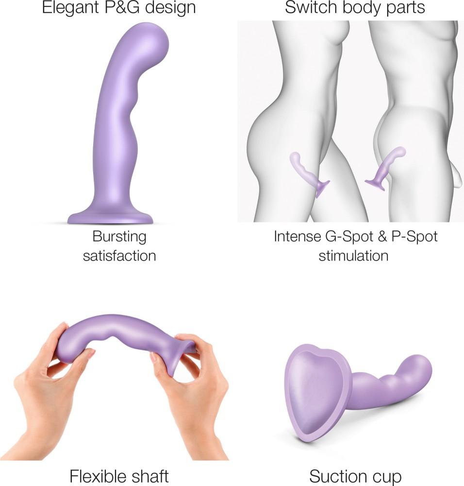 Strapon-me Dildo Plug P&G L dildo con ventosa silicone liquido