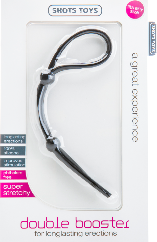Shots Toys Double Booster cockring regolabile silicone