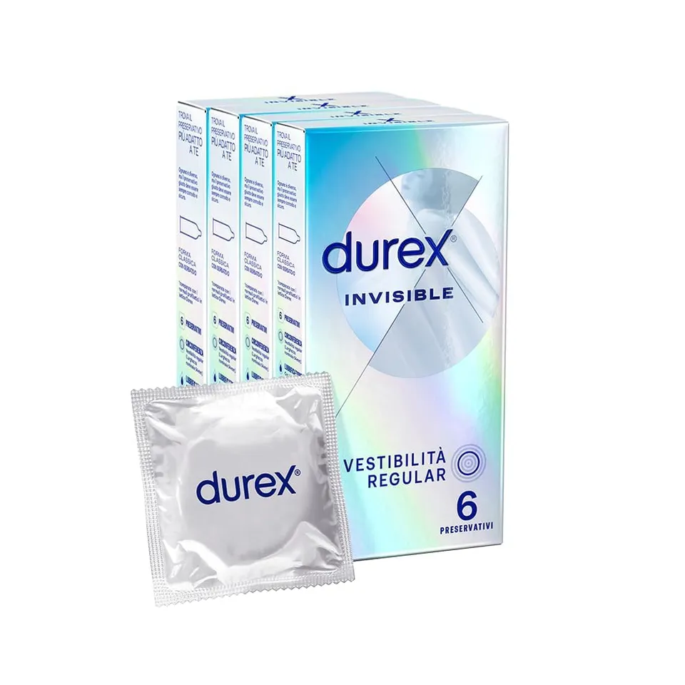 Durex Invisible preservativi ultrasottili 24 pezzi 52 mm