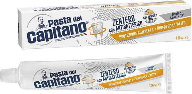 Pasta del Capitano dentifricio tubetto zenzero antibatterico