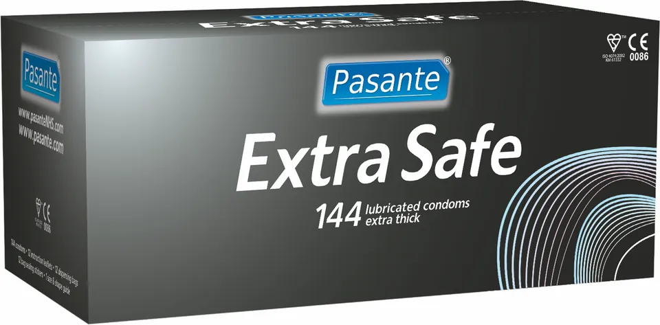 Pasante Extra preservativi resistenti 144 pezzi