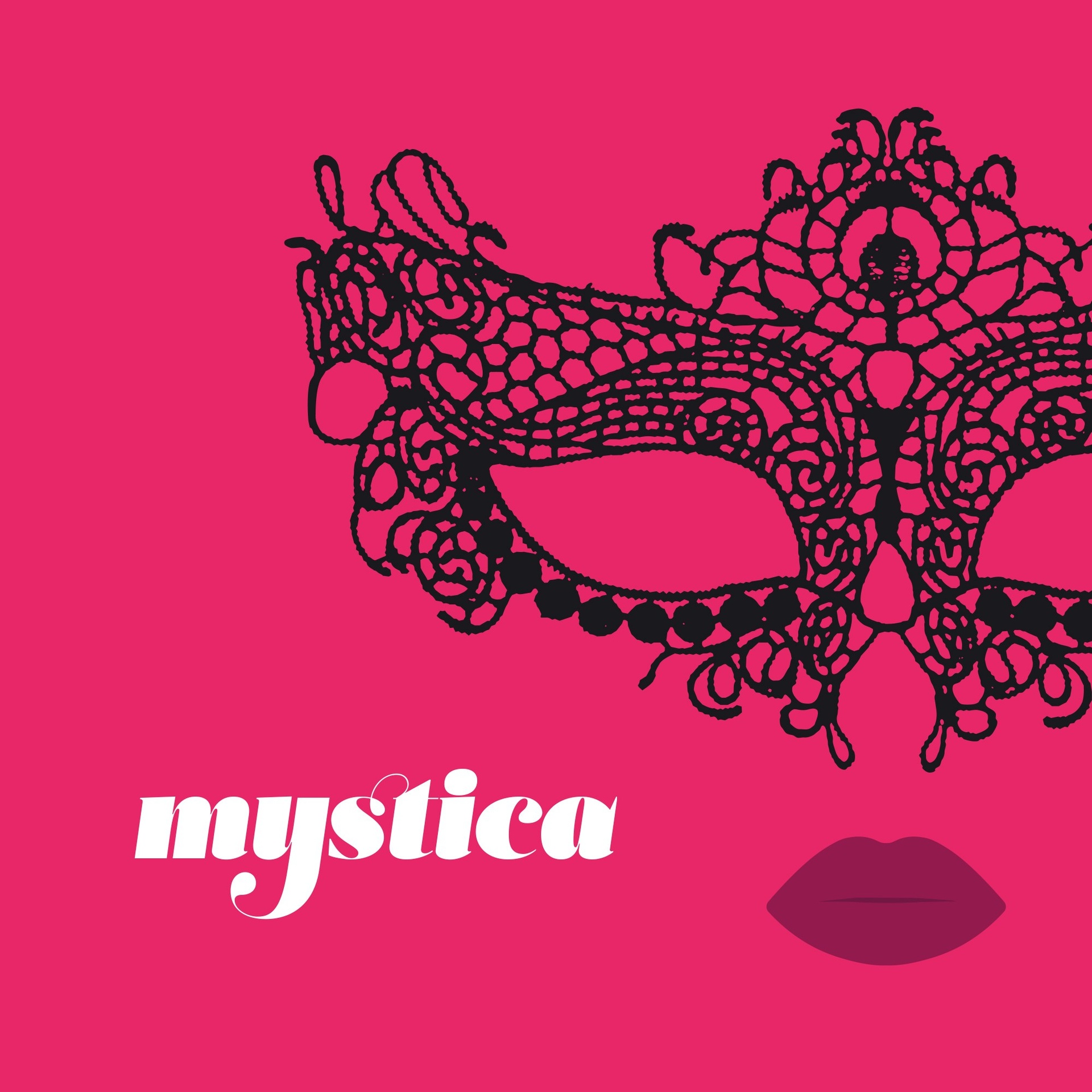 Crushious Mystica mascherina in pizzo nero